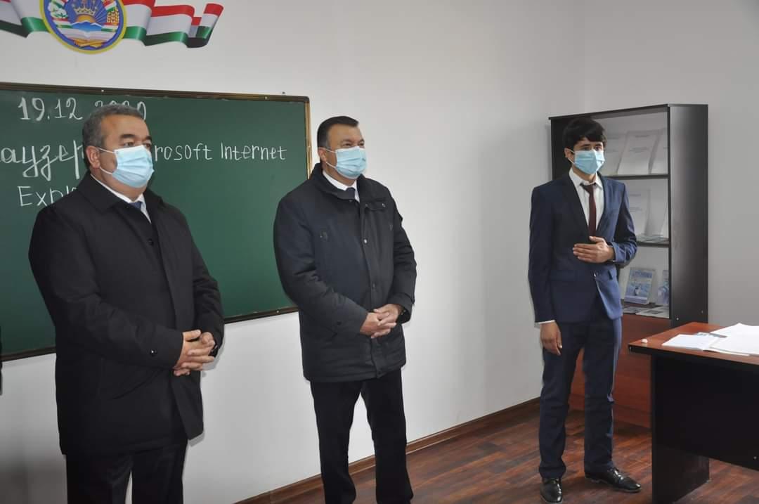 САРВАЗИРИ МАМЛАКАТ МАКТАБИ №7-И НОҲИЯИ ХУРОСОНРО БА ИСТИФОДА ДОДА, АЗ РАФТИ КОРҲОИ СОХТМОНИИ МАКТАБИ НАВБУНЁД ДАР ДЕҲАИ ОБШОРОНИ НОҲИЯИ КӮШОНИЁН ДИДАН НАМУД