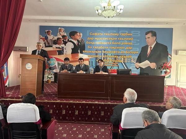 МУАРРИФИИ МУДИРОНИ ШУЪБАҲОИ МАОРИФИ НОҲИЯҲОИ АБДУРАҲМОНИ ҶОМӢ, ВАХШ ВА ҚУБОДИЁН