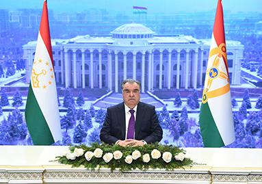 ПАЁМИ ШОДБОШИИ ПРЕЗИДЕНТИ ҶУМҲУРИИ ТОҶИКИСТОН, ПЕШВОИ МИЛЛАТ МУҲТАРАМ ЭМОМАЛӢ РАҲМОН БА МУНОСИБАТИ СОЛИ НАВИ МЕЛОДИИ 2021