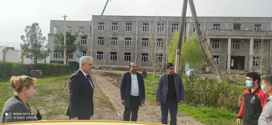 БОЗДИДИ ВАЗИРИ МАОРИФ ВА ИЛМ АЗ РАФТИ КОРҲОИ СОХТМОНӢ ДАР МУАССИСАИ ТАҲСИЛОТИ МИЁНАИ УМУМИИ РАҚАМИ 16 ДЕҲАИ ФАЙЗБАХШИ НОҲИЯИ ДАНҒАРА